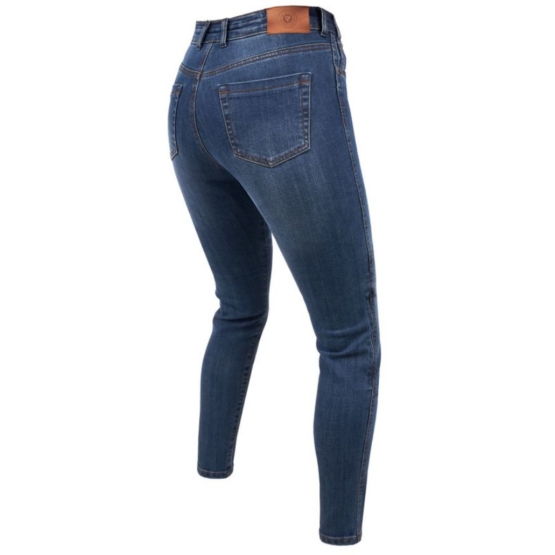 Jeans moto Rebelhorn Classic III SK bleu délavé pour femme soldes