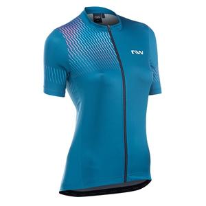 Maillot bleu Northwave Origin pour femme soldes