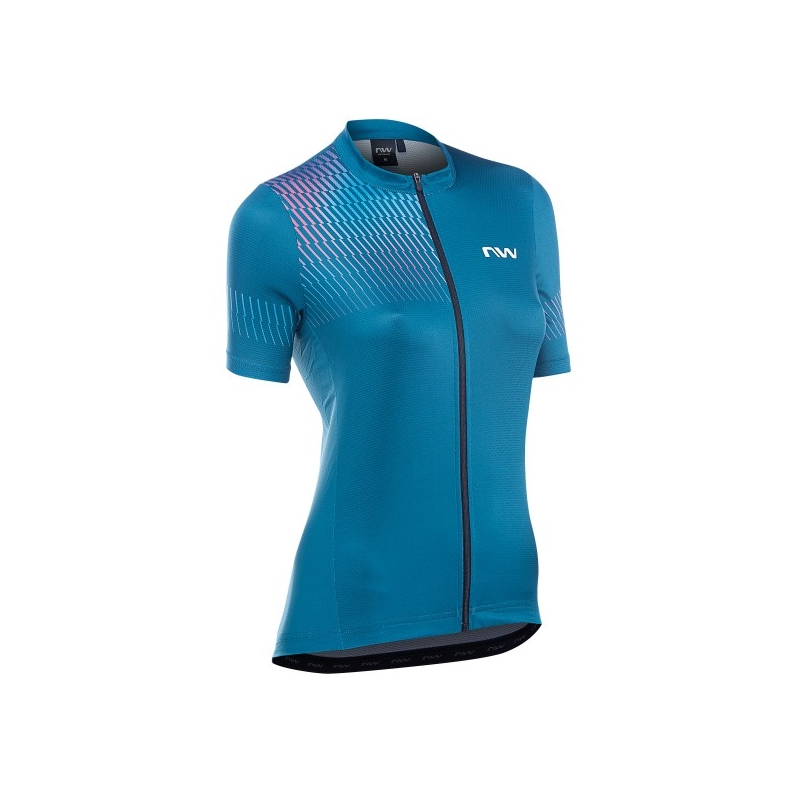 Maillot bleu Northwave Origin pour femme soldes