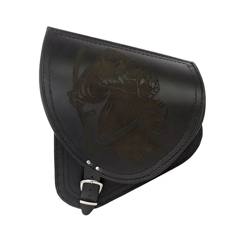 Sacoche moto en cuir HD Softail RSA-54 Grim Reaper