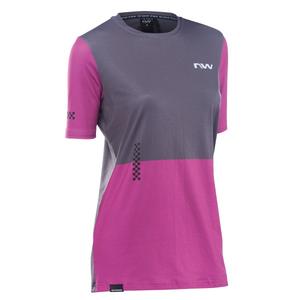Maillot à manches courtes Northwave Xtrail 2 gris et rose pour femmes soldes