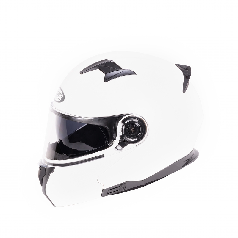 Casque moto Ozone Flip Up Storm White Gloss soldes