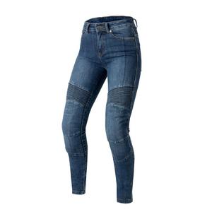 Jean moto Ozone Agness II pour femme, bleu délavé soldes