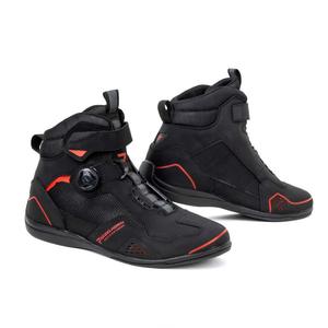 Bottes de moto Rebelhorn Spark II noires et rouges
