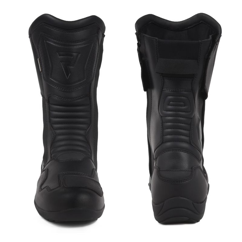 Bottes de moto noires Rebelhorn Compass soldes
