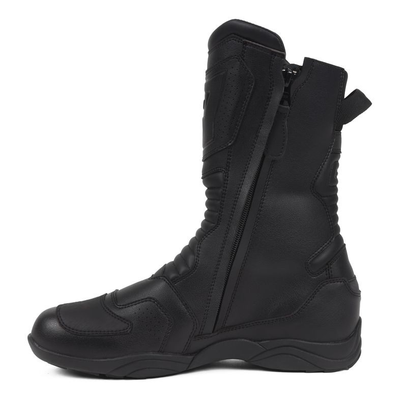 Bottes de moto noires Rebelhorn Compass soldes