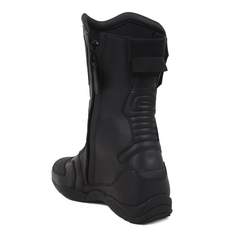 Bottes de moto noires Rebelhorn Compass soldes