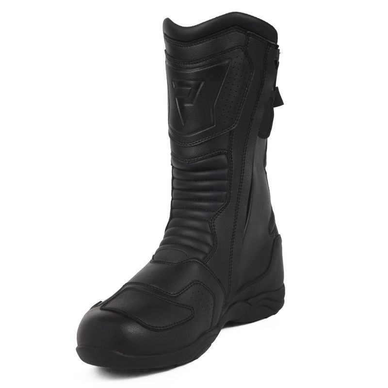 Bottes de moto noires Rebelhorn Compass soldes