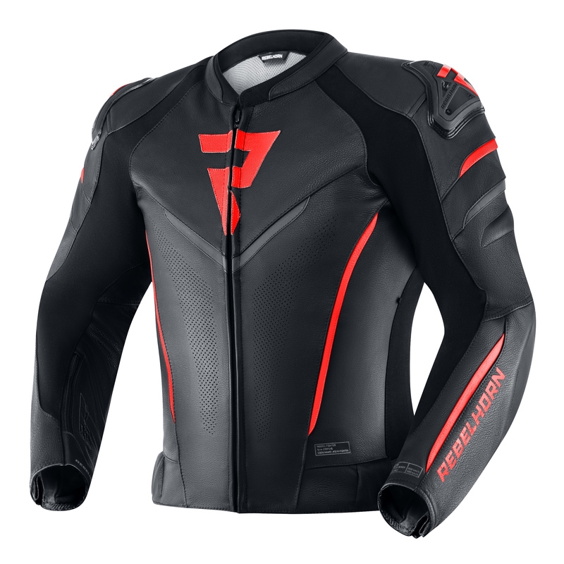 Veste de moto Rebelhorn Fighter noir et rouge soldes