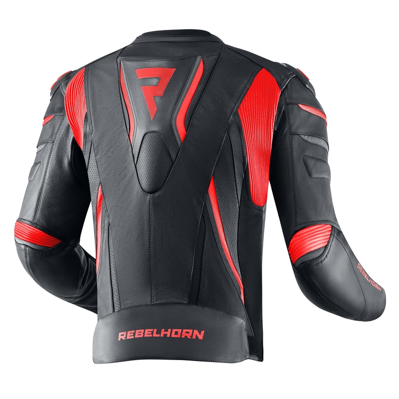 Veste de moto Rebelhorn Fighter noir et rouge soldes