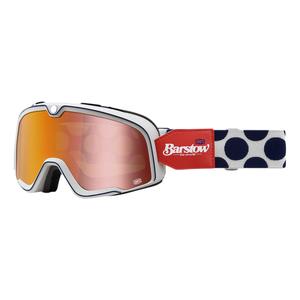 Lunettes 100% BARSTOW Hayworth rouge-bleu-blanc (plexi rouge)