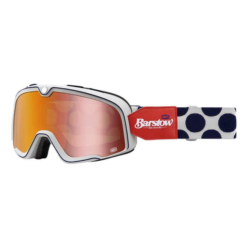 Lunettes 100% BARSTOW Hayworth rouge-bleu-blanc (plexi rouge)