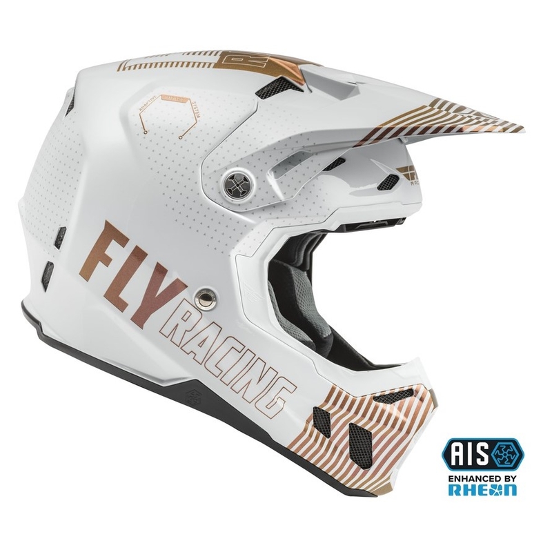 Motokrosová přilba FLY Racing Formula CC Primary bílo-měděná