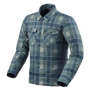 Chemise moto Revit Bison 2 H2O bleu