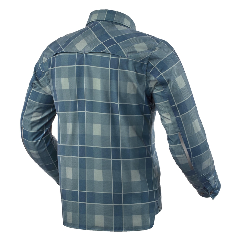 Chemise moto Revit Bison 2 H2O bleu