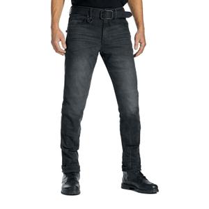 Jeans moto PANDO MOTO Robby Slim noir soldes