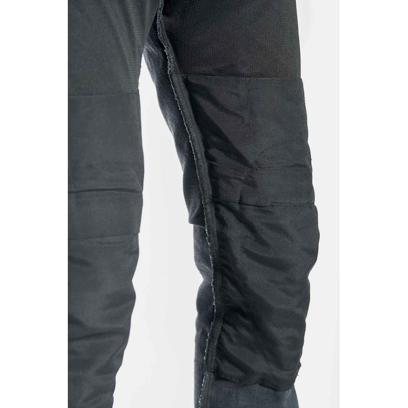 Jeans moto PANDO MOTO Robby Slim noir soldes