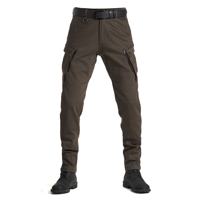 Jean moto PANDO MOTO Mark Kev vert olive soldes