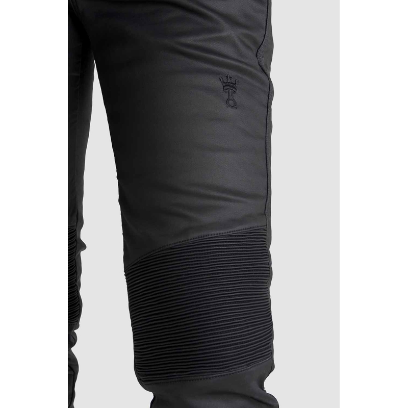 Jeans moto femme PANDO MOTO Kusari Kev noir soldes