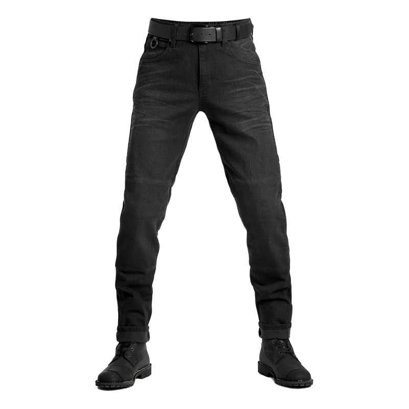 Jeans moto PANDO MOTO Boss Dyn noir soldes