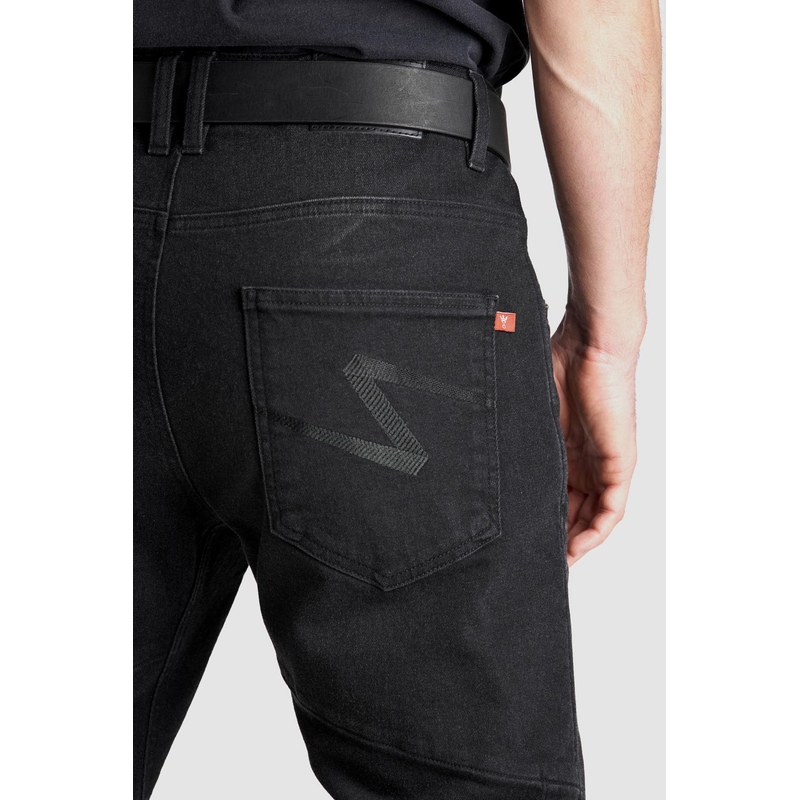 Jeans moto PANDO MOTO Boss Dyn noir soldes