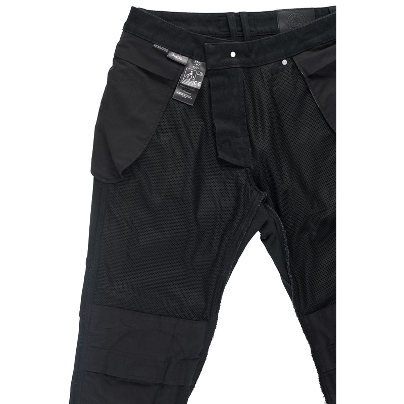 Jeans moto PANDO MOTO Boss Dyn noir soldes