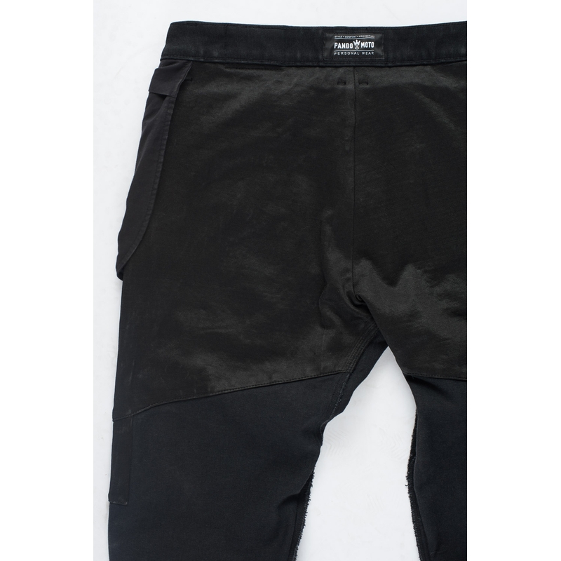 Jeans moto PANDO MOTO Boss Dyn noir soldes