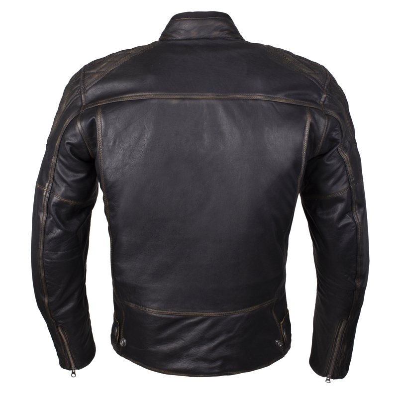 Veste de moto Street Racer Tribe Retro Brown
