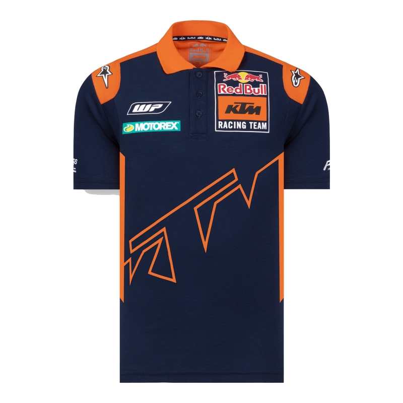 Polo KTM Red Bull Racing 22 bleu-orange soldes
