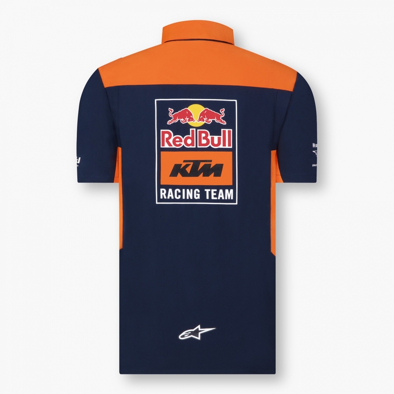 Polo KTM Red Bull Racing 22 bleu-orange soldes