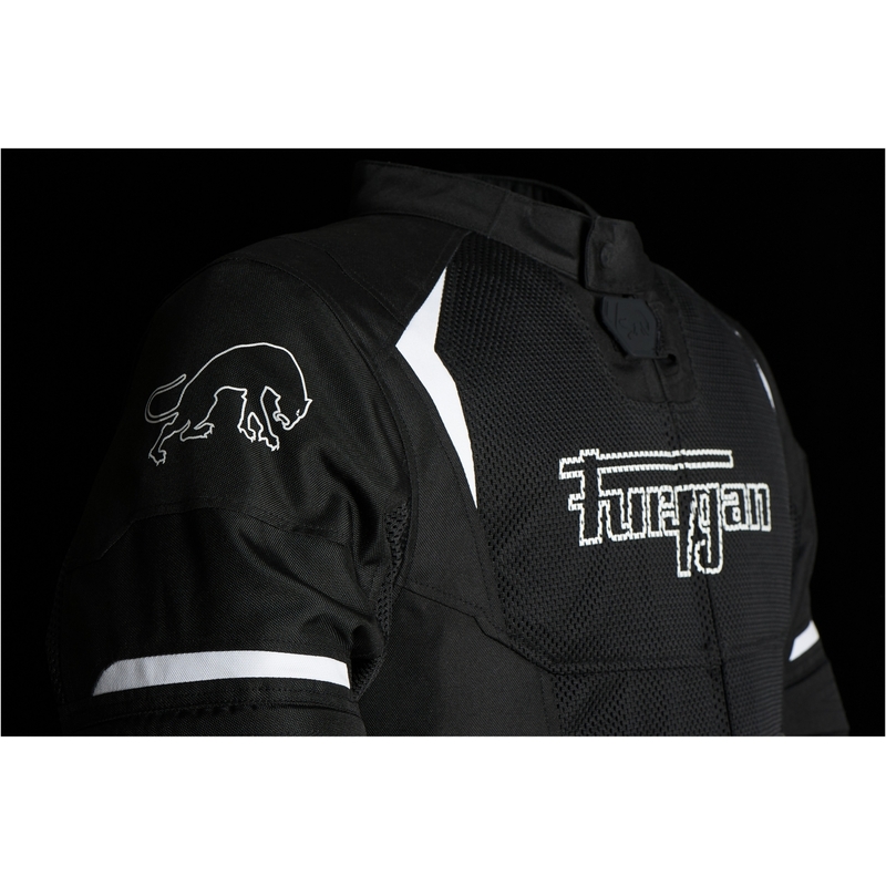 Veste de moto Furygan Ultra Spark Vented 3-in-1 Blanc et Noir soldes
