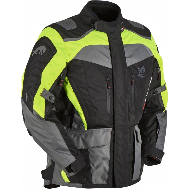 Veste moto Furygan Apalaches noir-jaune fluo
