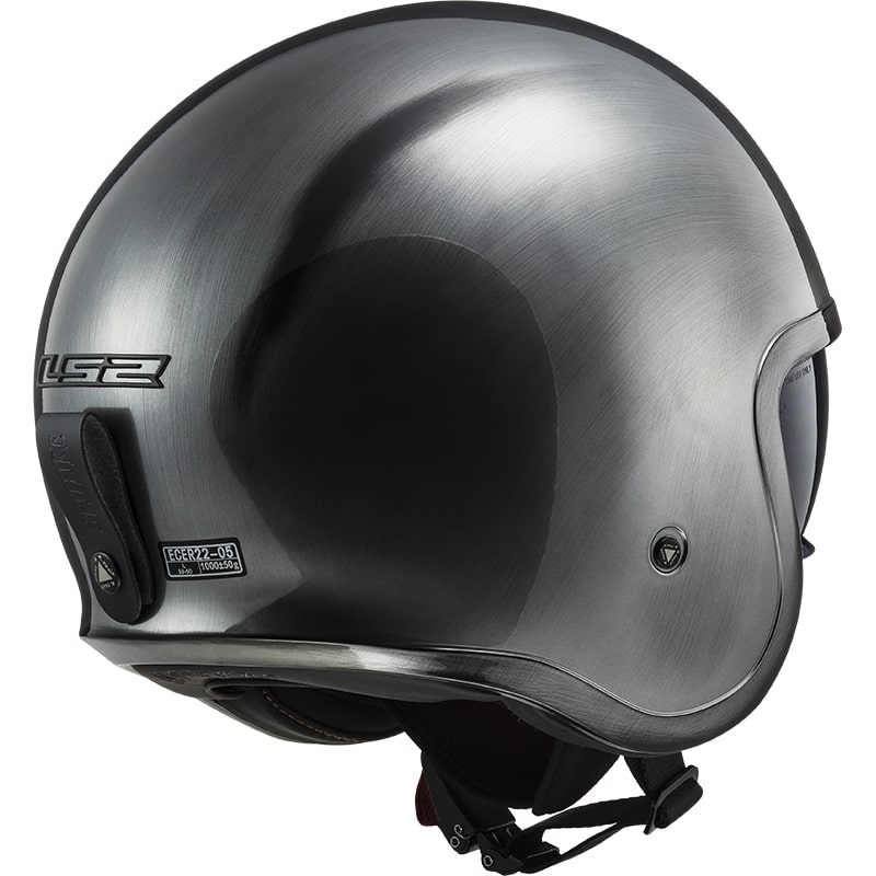 LS2 OF599 Spitfire Jeans Titanium Open Motorcycle Helmet