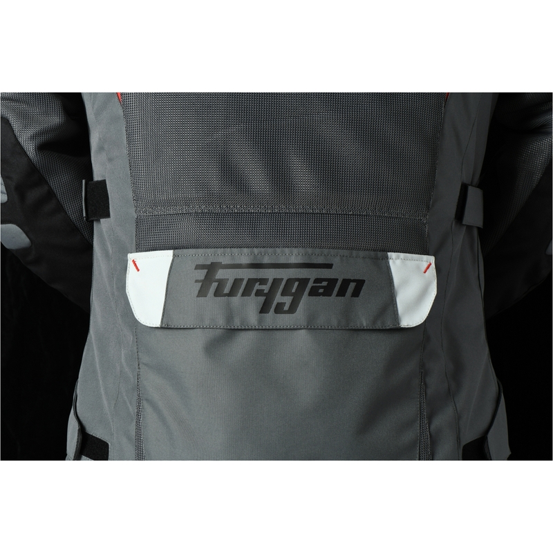 Furygan Apalaches Vented 2 in 1 Grey-Red-Black Motorcycle Jacket