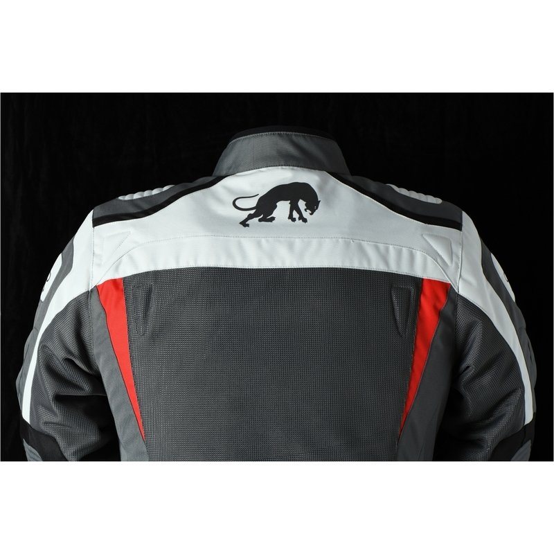 Furygan Apalaches Vented 2 in 1 Grey-Red-Black Motorcycle Jacket