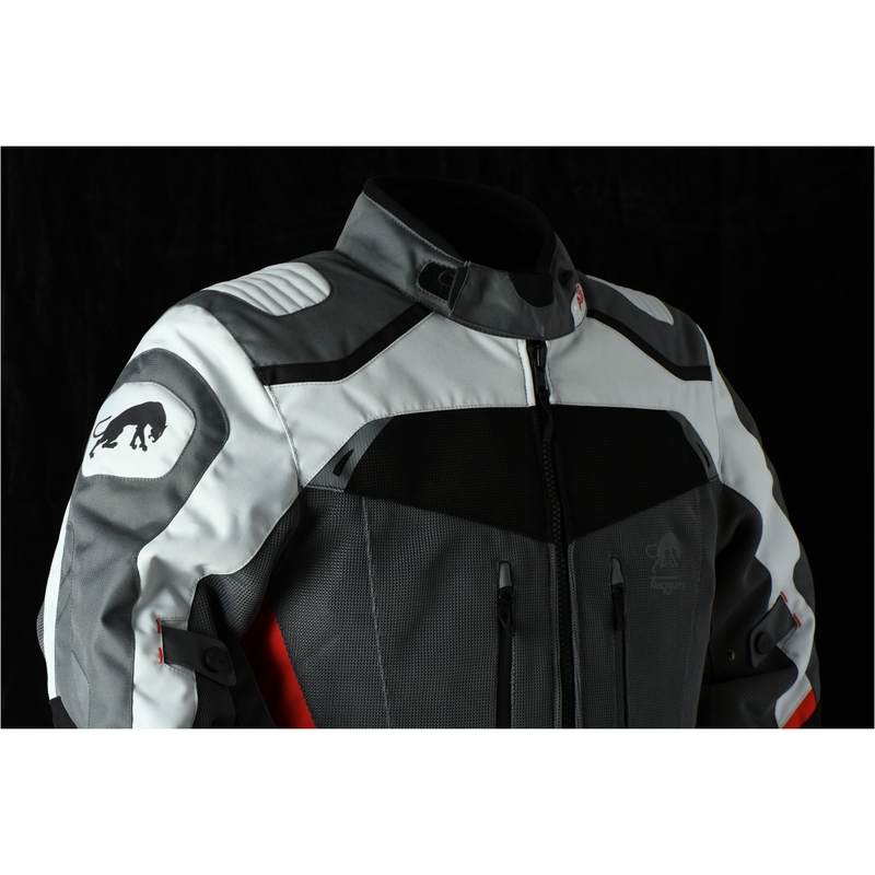 Furygan Apalaches Vented 2 in 1 Grey-Red-Black Motorcycle Jacket