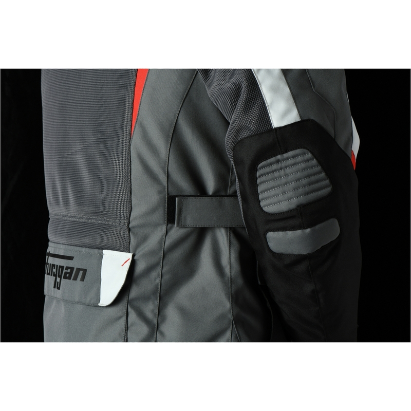 Furygan Apalaches Vented 2 in 1 Grey-Red-Black Motorcycle Jacket
