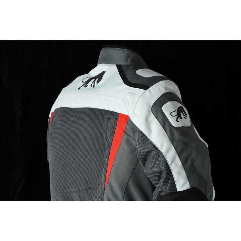 Furygan Apalaches Vented 2 in 1 Grey-Red-Black Motorcycle Jacket