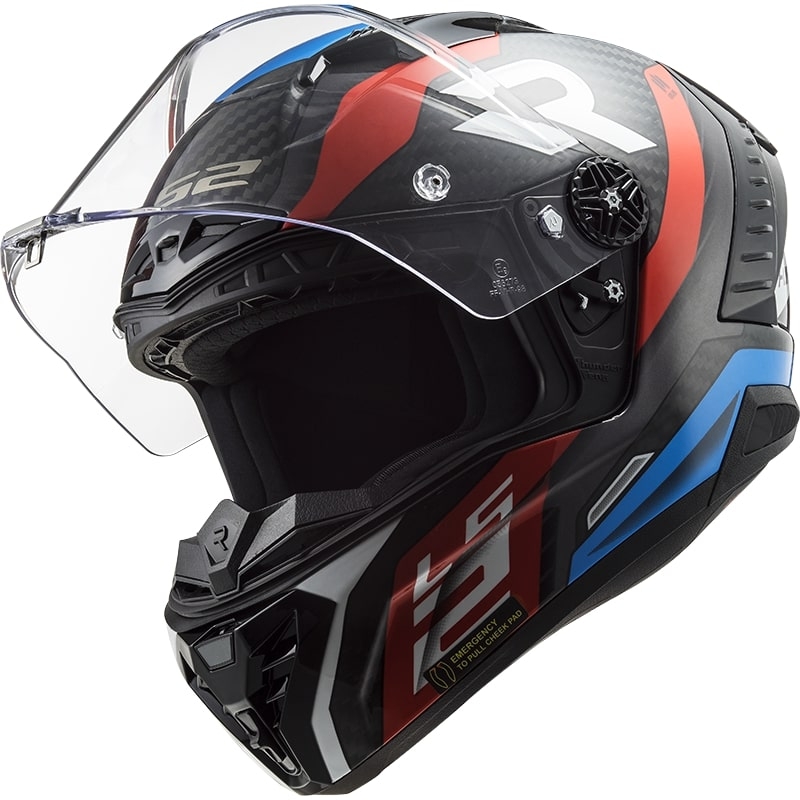 Integrální přilba na motorku LS2 FF805 Thunder C Supra černo-červeno-modrá výprodej