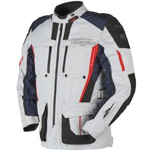 Veste moto Furygan Brevent 3 en 1 gris-noir-rouge-bleu