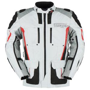 Veste moto Furygan Brevent 3-in-1 blanc-gris-rouge-noir