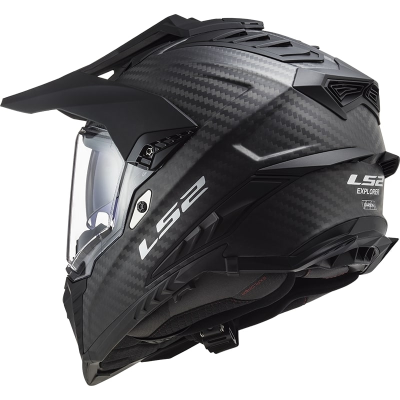 Casque Enduro LS2 MX701 Explorer C Solid Carbon Black Matte