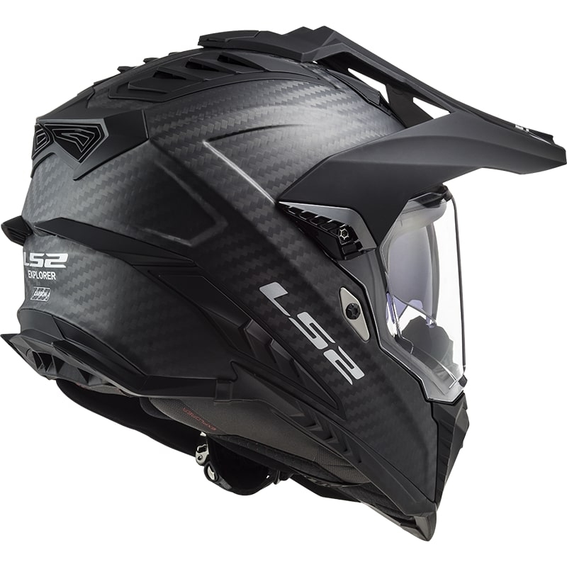 Casque Enduro LS2 MX701 Explorer C Solid Carbon Black Matte