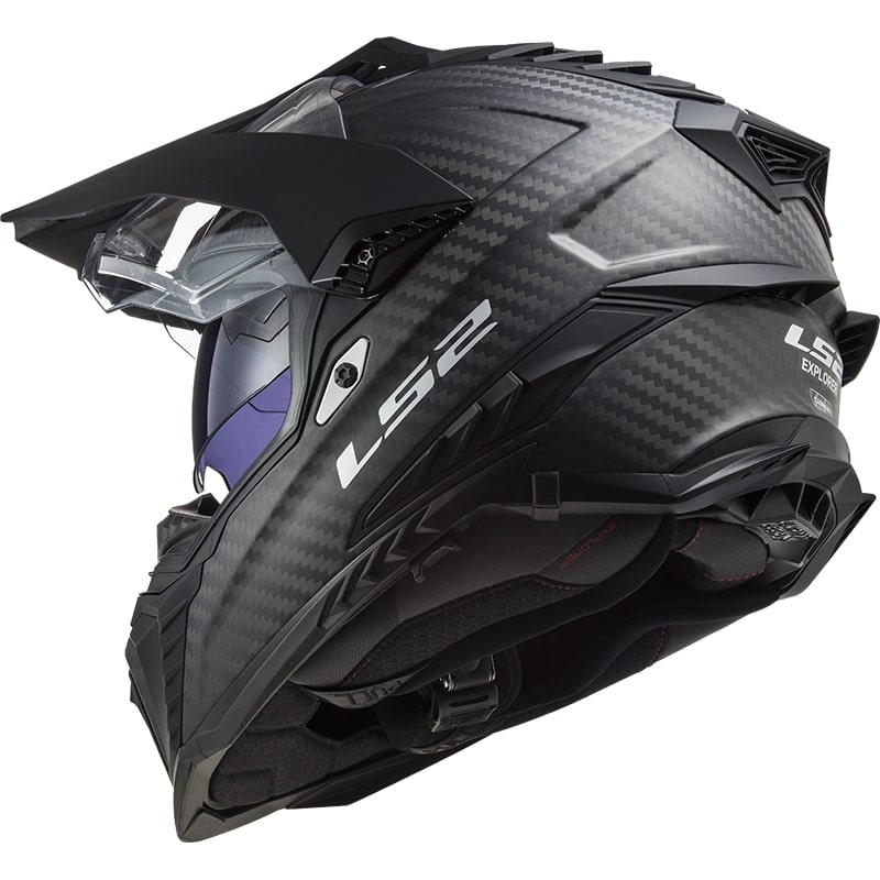 Casque Enduro LS2 MX701 Explorer C Solid Carbon Black Matte