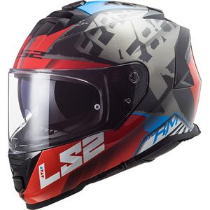 Casque moto intégral LS2 FF800 Storm Sprinter noir-rouge-titane