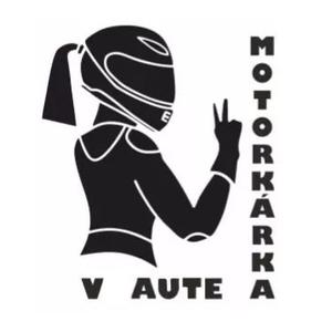Autocollant Moto dans la voiture