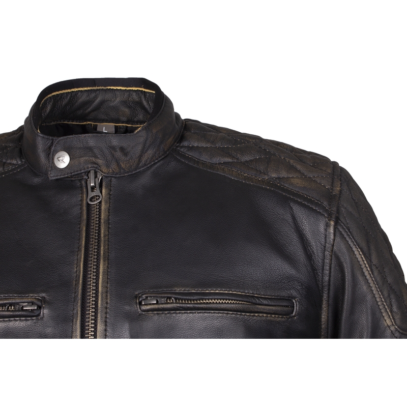 Veste de moto Street Racer Tribe Retro Brown