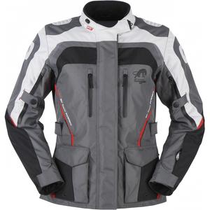 Veste de moto Furygan Apalaches rouge, blanc, noir et gris pour femme