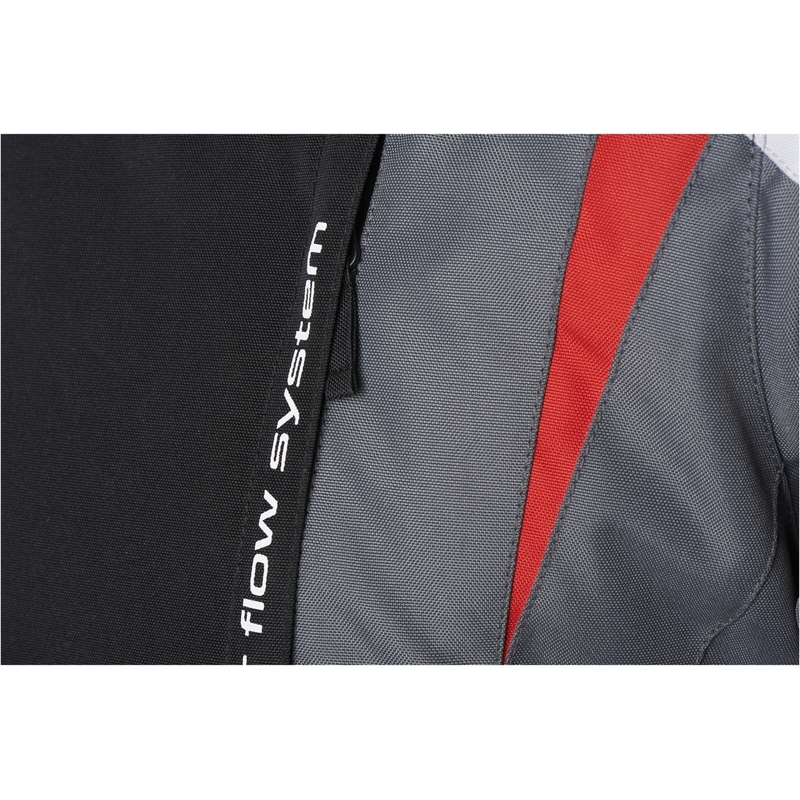 Veste de moto Furygan Apalaches rouge, blanc, noir et gris pour femme