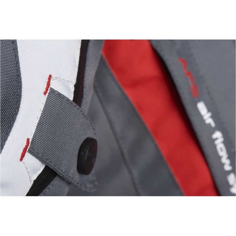 Veste de moto Furygan Apalaches rouge, blanc, noir et gris pour femme